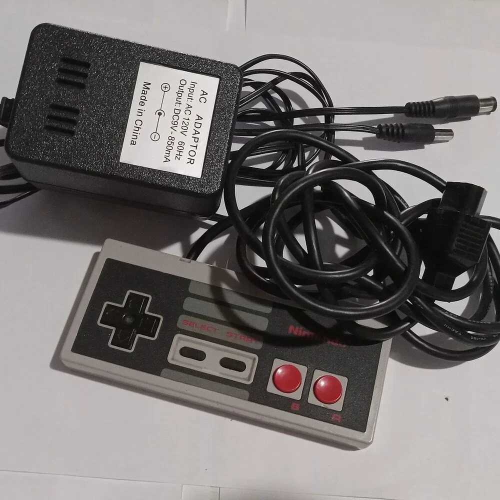 NES Controller + NES /SNES / Genesis AC Adapter BUNDLE 1 Lot of 2 items